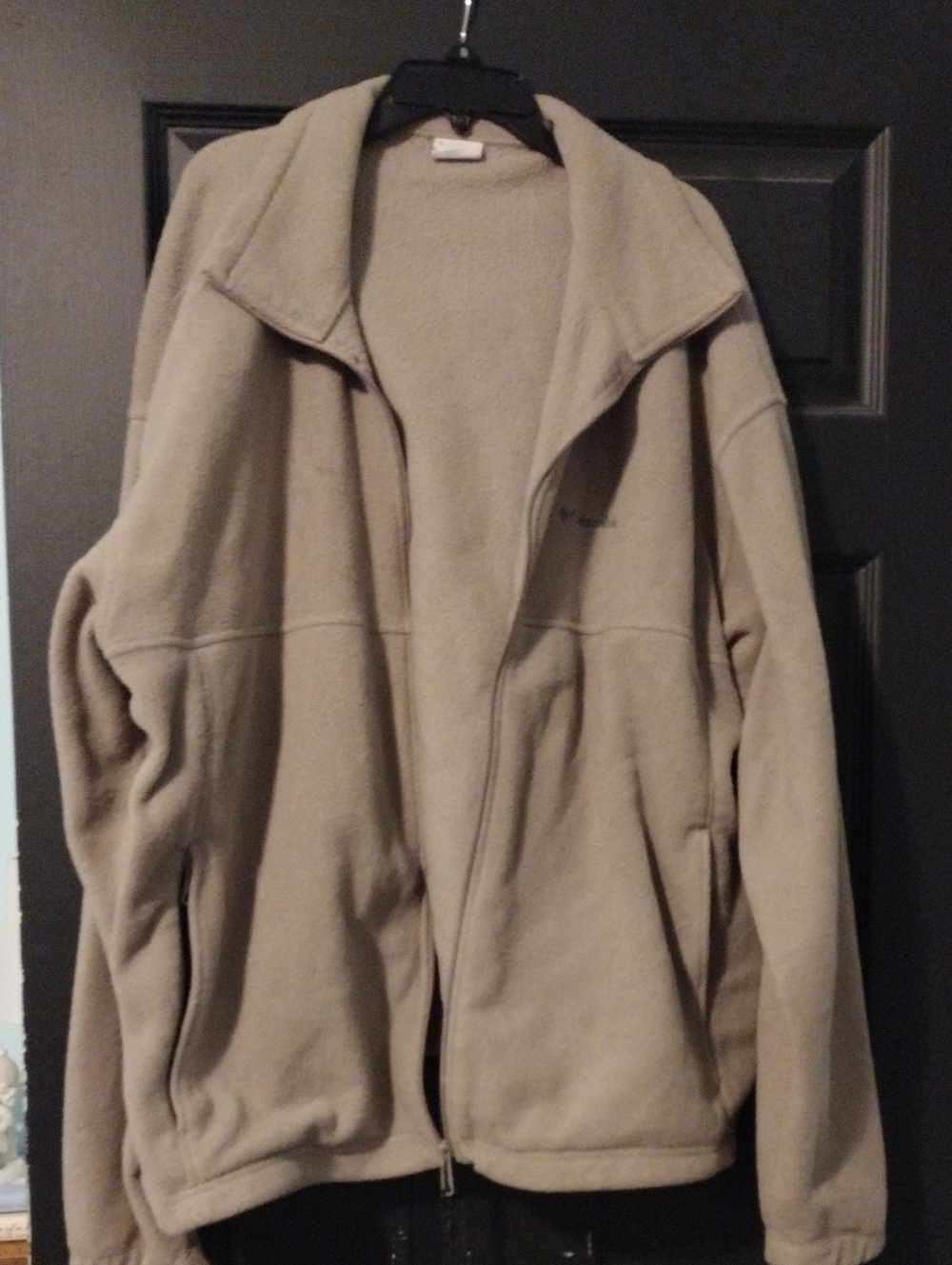 Columbia Men's Light Tan Fleece Zip Jacket